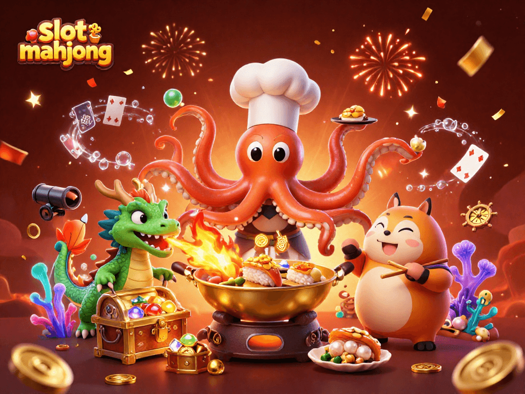 Engage with the vibrant slot mahjong experience featuring dynamic characters in an underwater casino scene.