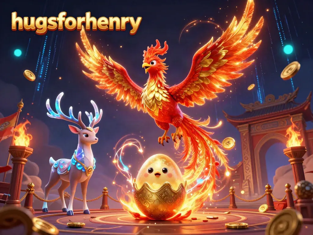Engage with gambling excitement featuring hugsforhenry in a dynamic 3D casino illustration.