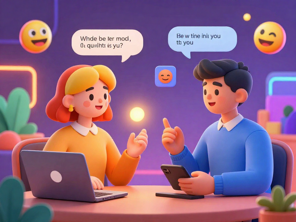 Engaging ai porn chat scene with lively avatars in a vibrant virtual space, showcasing playfulness and connection.