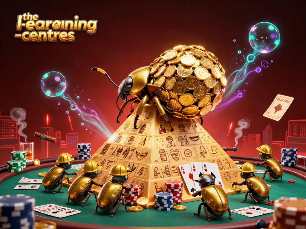 Engage with the-learning-centres as you explore vibrant casino-themed visuals featuring an exciting beetle scene.